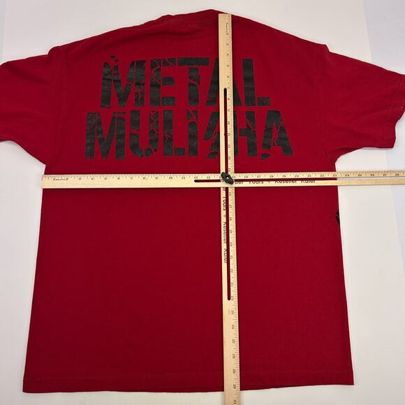 Vintage Y2Ks Metal Mulisha T Shirt Biker Supercross MMA Motocross Red XL X-Large - Picture 9 of 9
